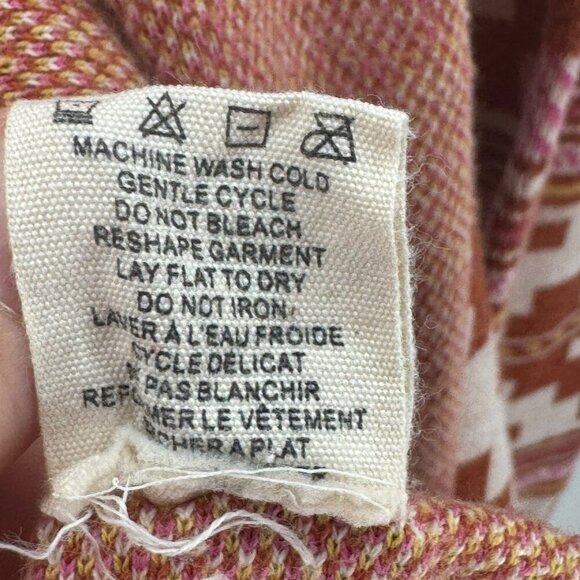 Billabong Womens Fringe Hem Open Cardigan Aztec Print S - Picture 5 of 6